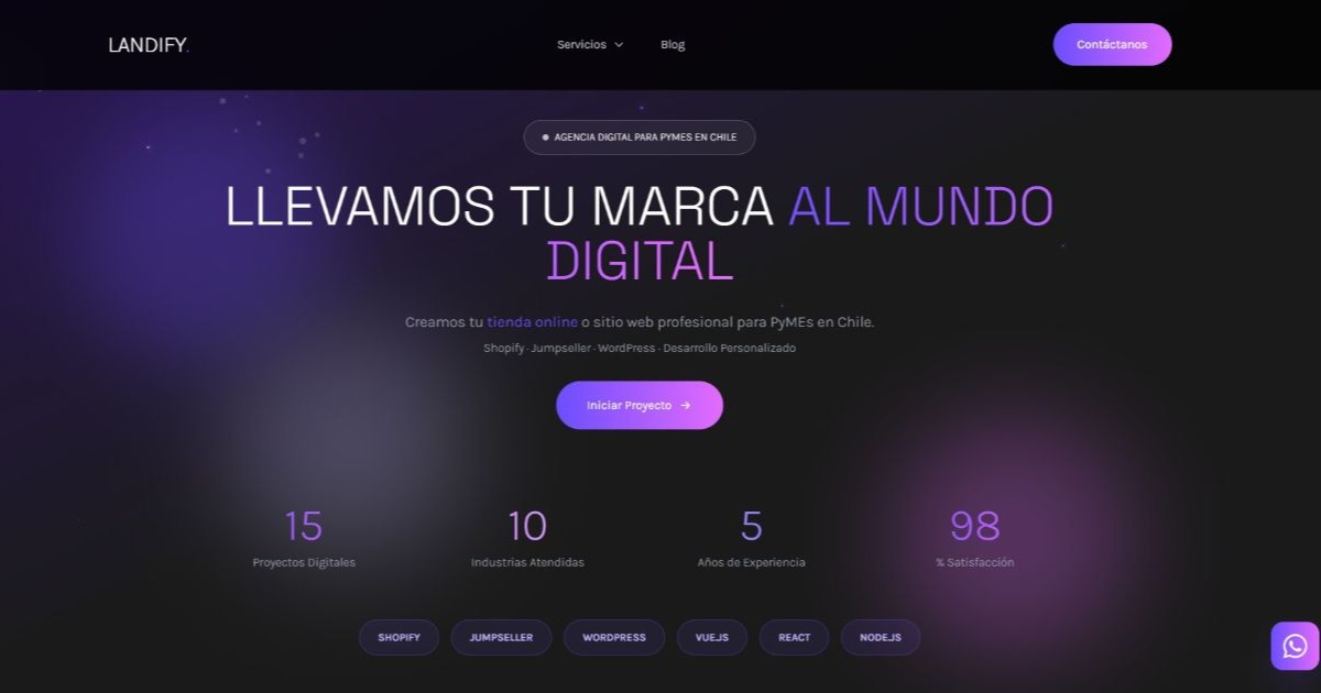 Landify - Desarrollo Web para PyMEs Chile | Tiendas Online Shopify ...